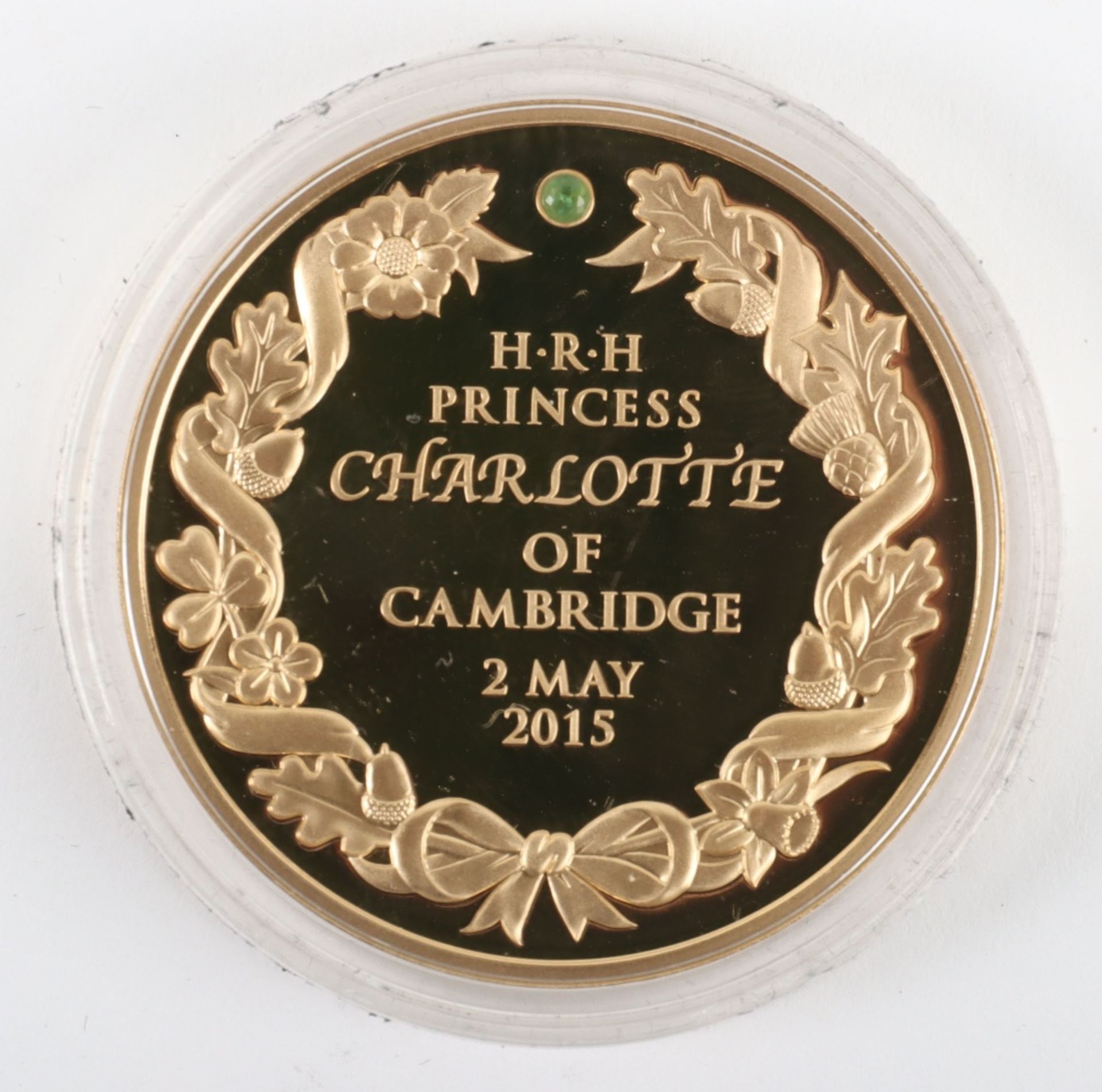 Princess Charlotte 22ct gold 2015 commemorative coin (31g) - Image 3 of 3