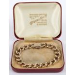 A 9ct gold link bracelet,