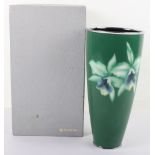 A Japanese 20th century ginbari cloisonné vase, Ando studio mark to base
