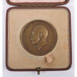 George V bronze medallion