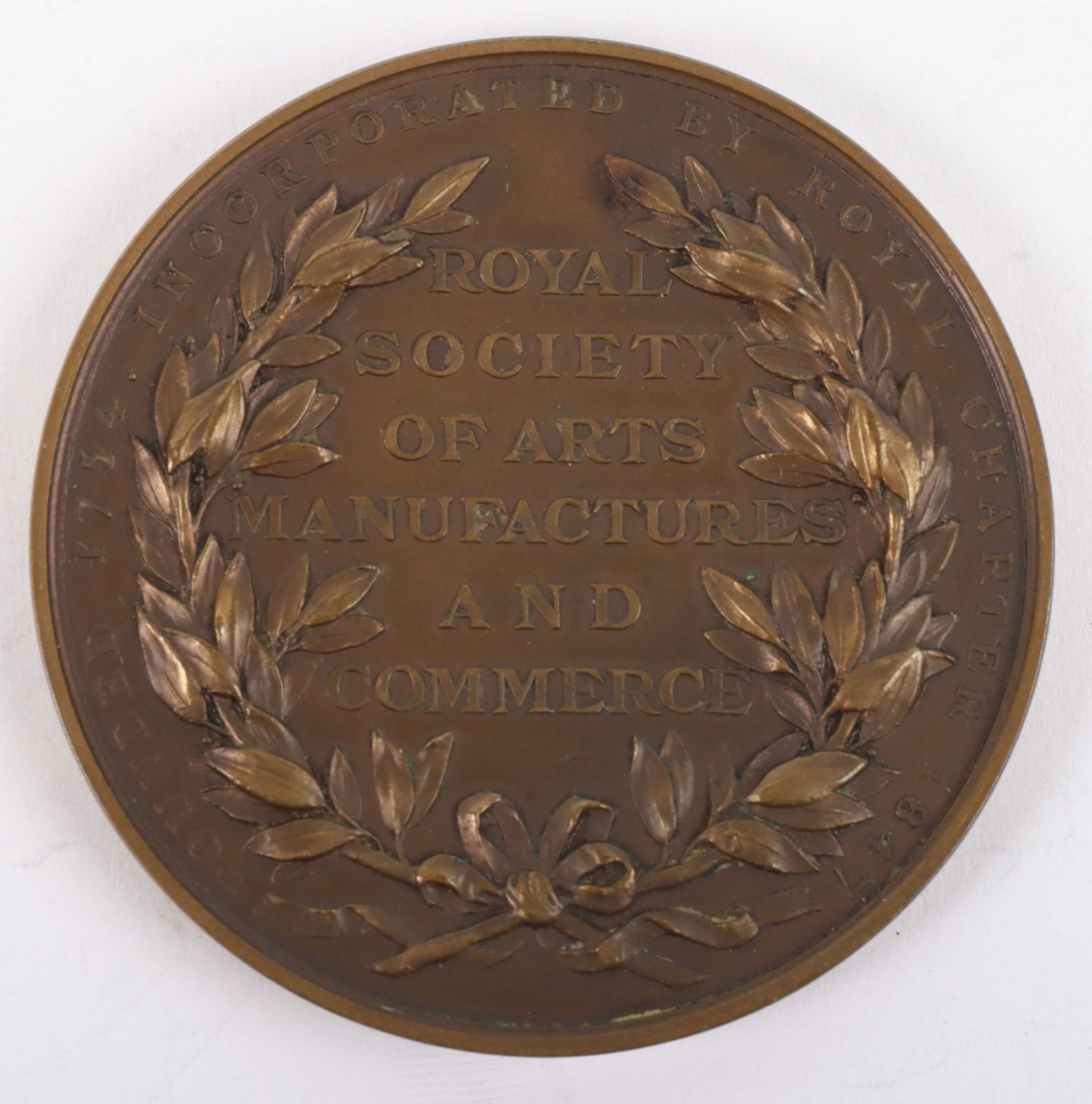 George V bronze medallion - Image 4 of 5