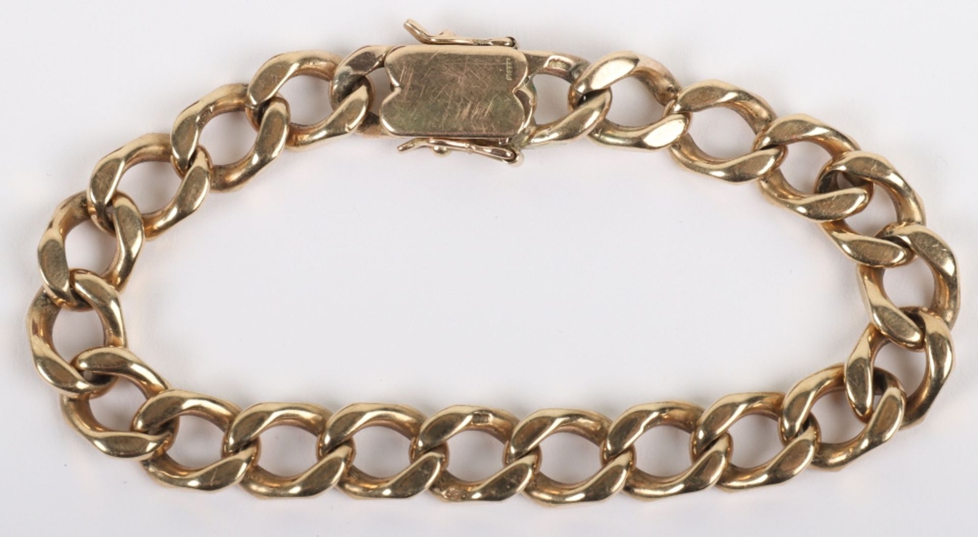 A 9ct gold link bracelet, - Image 3 of 4