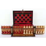 A Victorian burr walnut games compendium