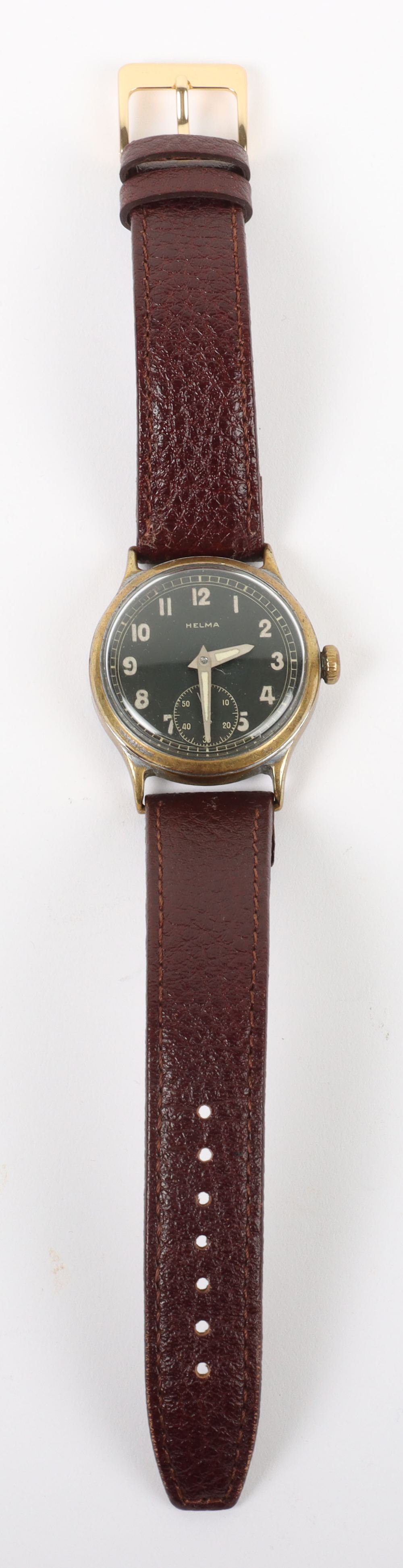 Helma wristwatch, plated brushed case