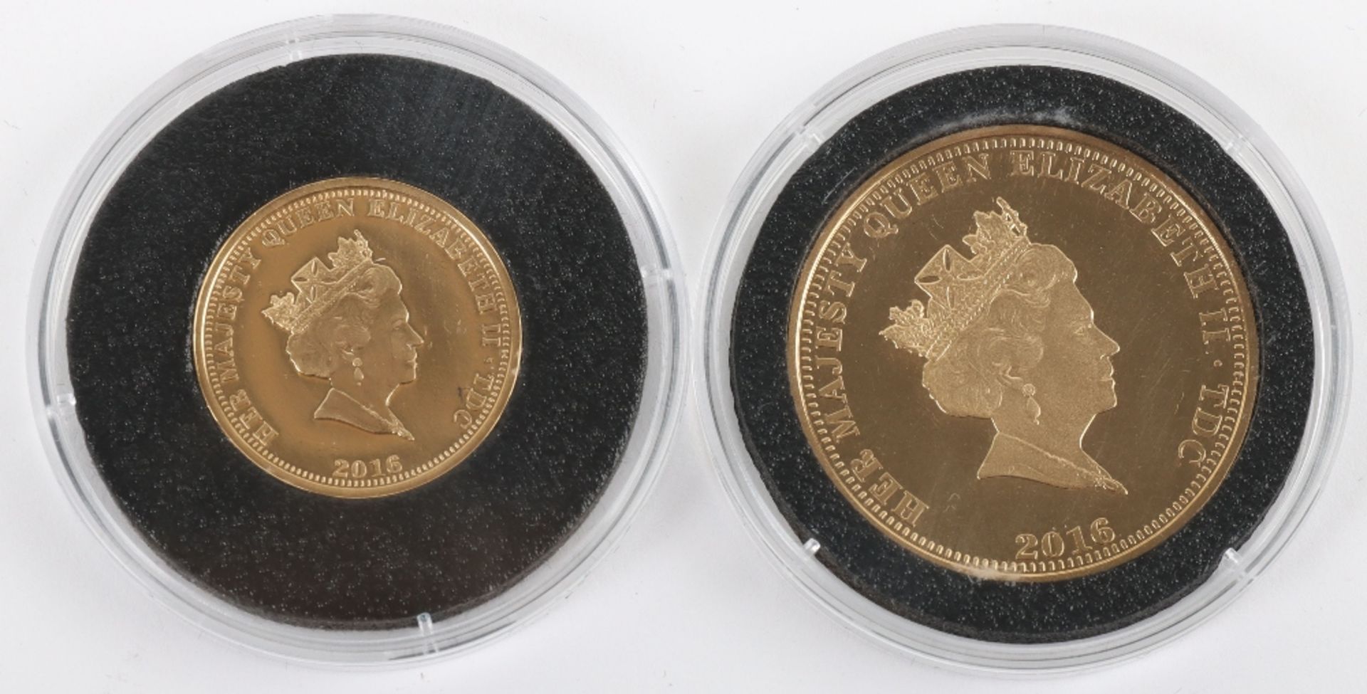 Queen Elizabeth II 90th Birthday 22ct gold Two Pound (16g) and One Pound (8g) - Image 3 of 3