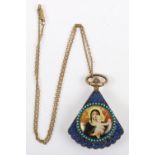 An early 20th century Russian ladies fob watch pendant
