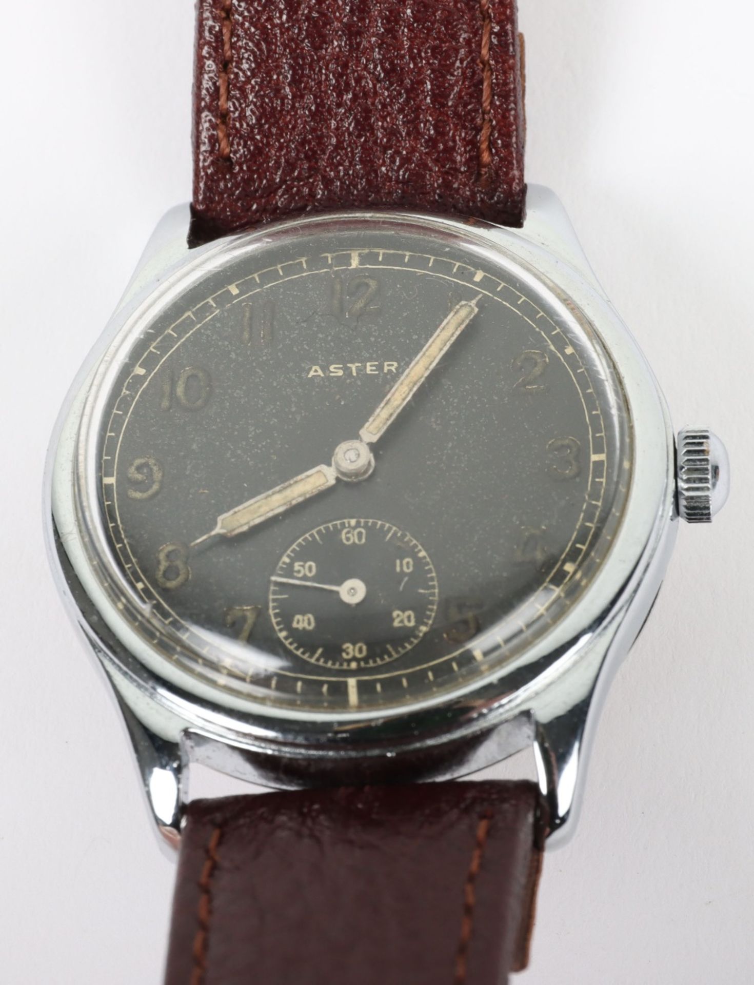 A German DU military wristwatch by Aster - Image 3 of 6