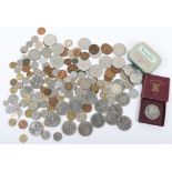 A selection of GB and world coins