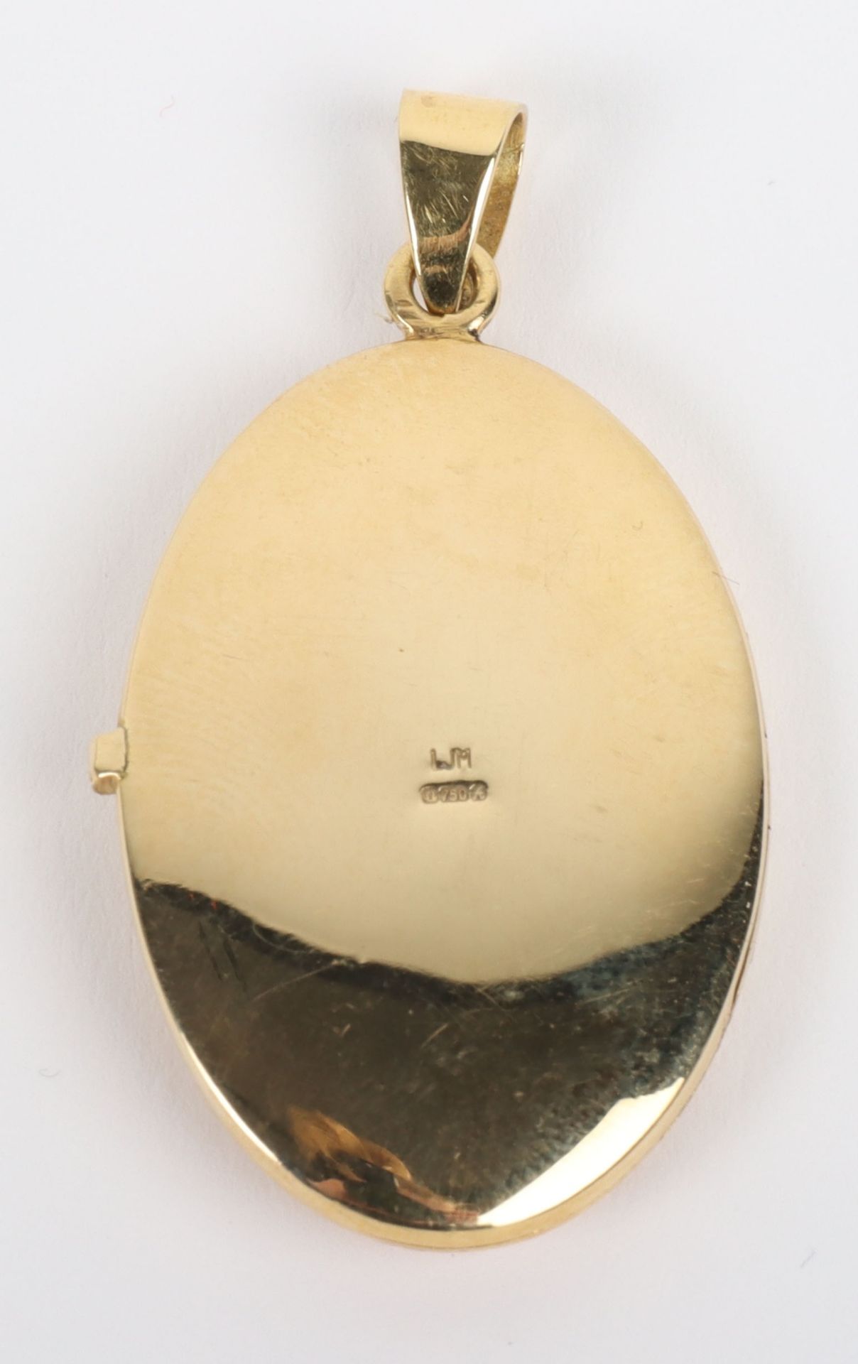 An 18ct gold and turquoise pendant locket - Image 5 of 6