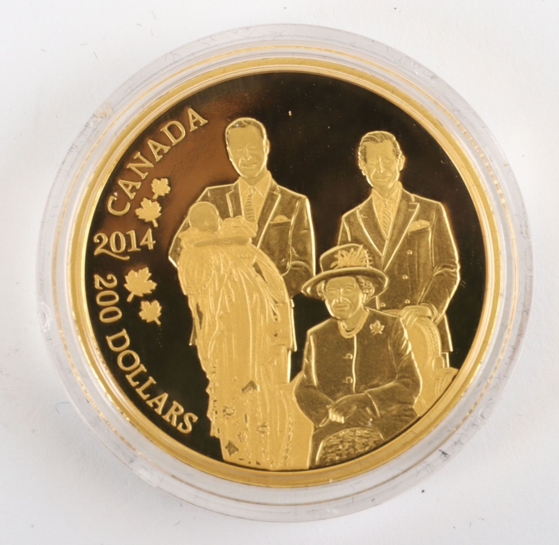 Royal Canadian Mint 2014 Royal Generations $200 gold coin (.999), 31.6g - Image 3 of 4