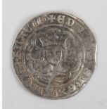 Edward III (1327-1377) fourth coinage pre-treaty Halfgroat series E (S.1582)