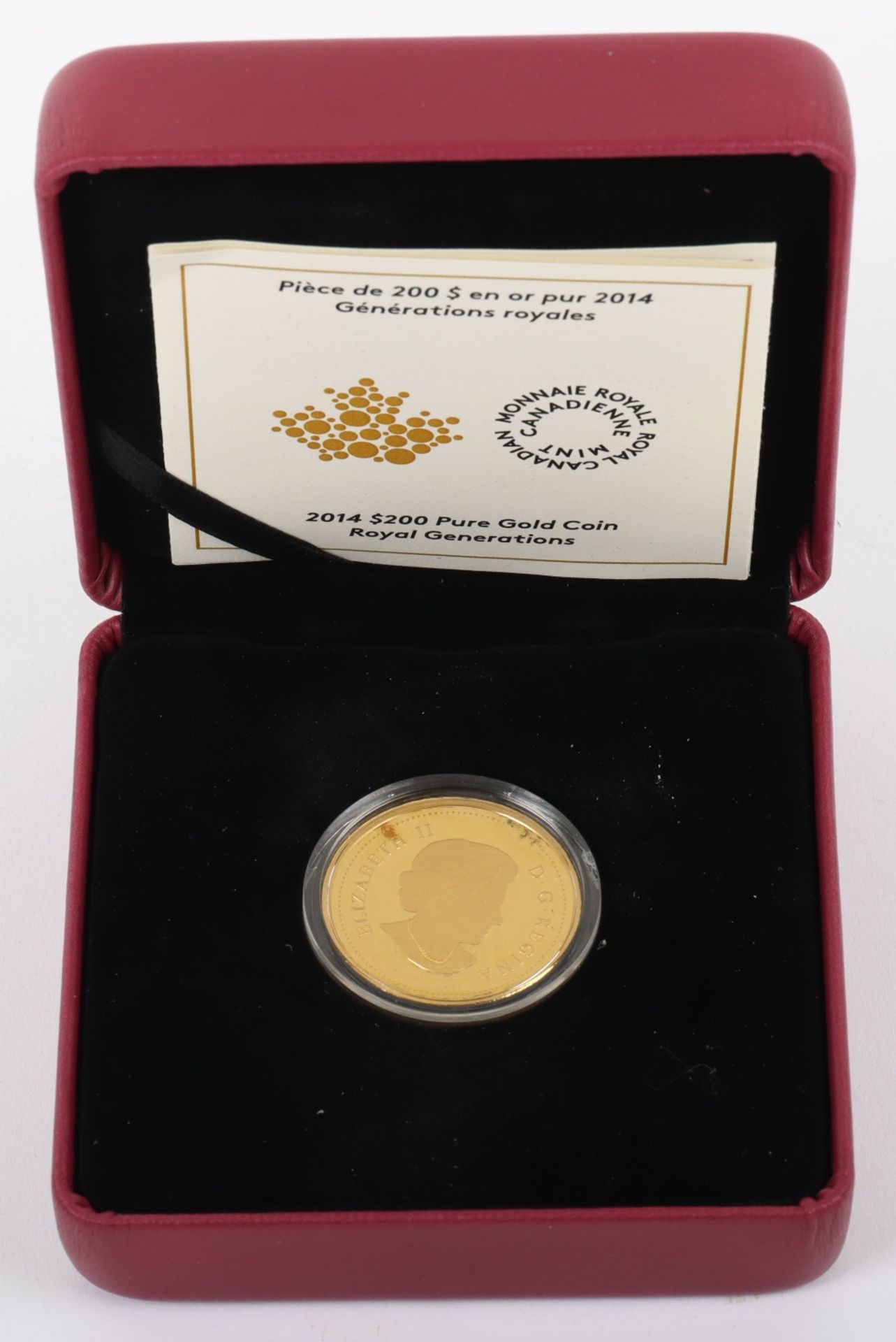 Royal Canadian Mint 2014 Royal Generations $200 gold coin (.999), 31.6g