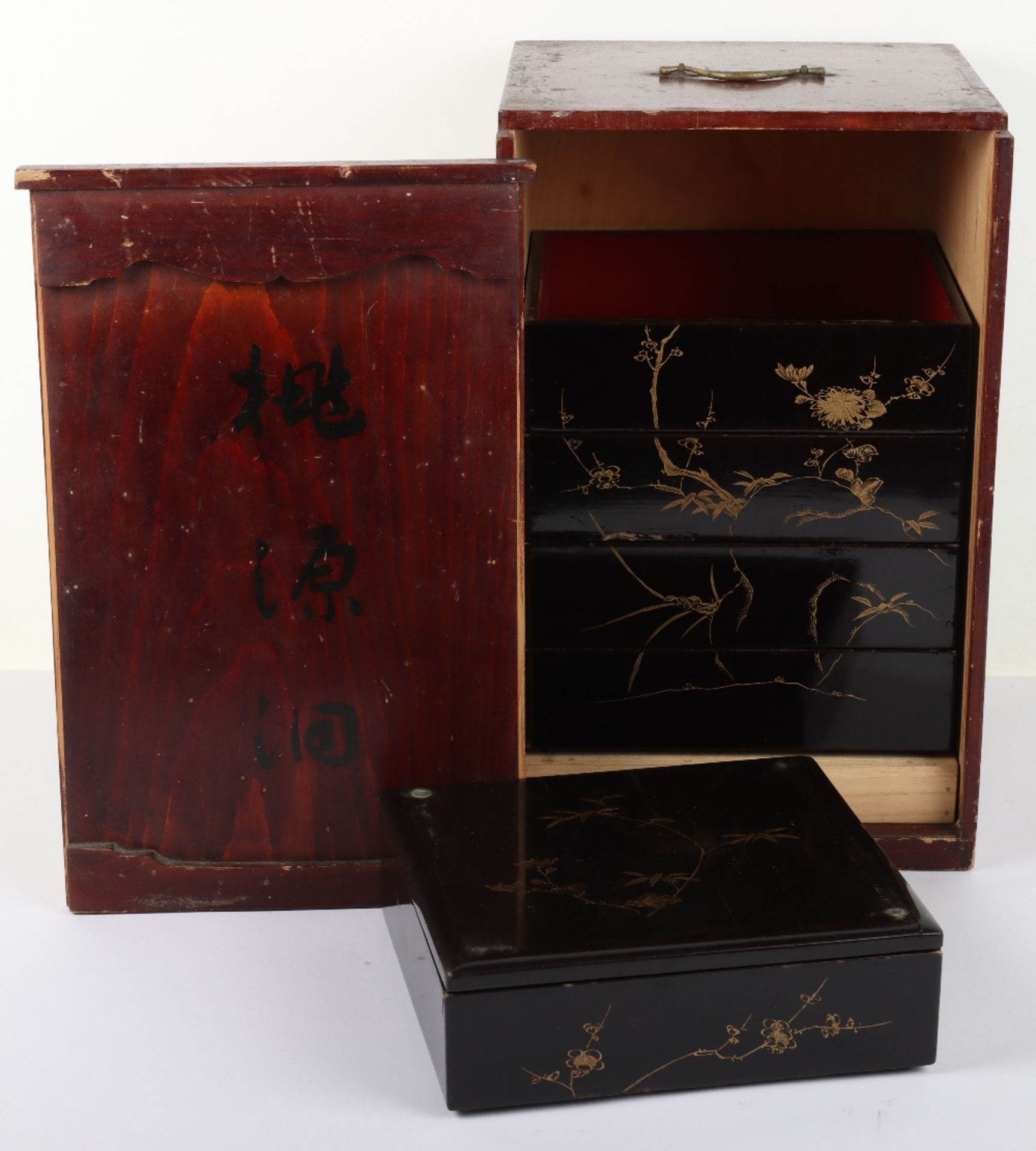 A Japanese Kodansu lacquer cabinet - Image 3 of 7