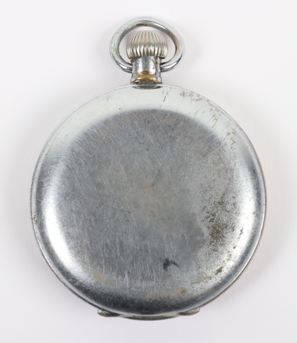 An Elco pocket watch, enamel dial with Arabic numerals and subsidiary dial - Image 2 of 2
