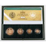 2002 Proof Four Coin Sovereign set