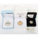 Royal Mint Royal Baby 2013 1oz (.999) coin, a Royal Wedding £5 (.925 28.28g) silver coin