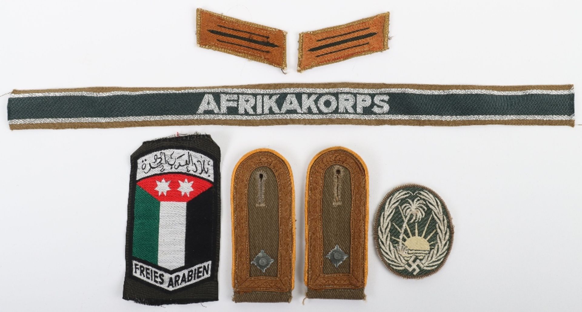 Grouping of German Afrikakorps (D.A.K) Insignia