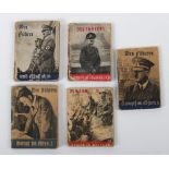 5x WW2 German WHW Der Fuhrer Small Booklets