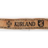 WW2 German Kurland Cuff Title