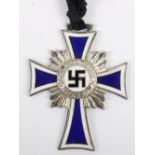 Third Reich Mothers Cross Silver Grade