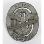 Third Reich Police Ski Fuhrer Award Badge