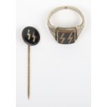 Allgemeine-SS Finger Ring and Stick Pin