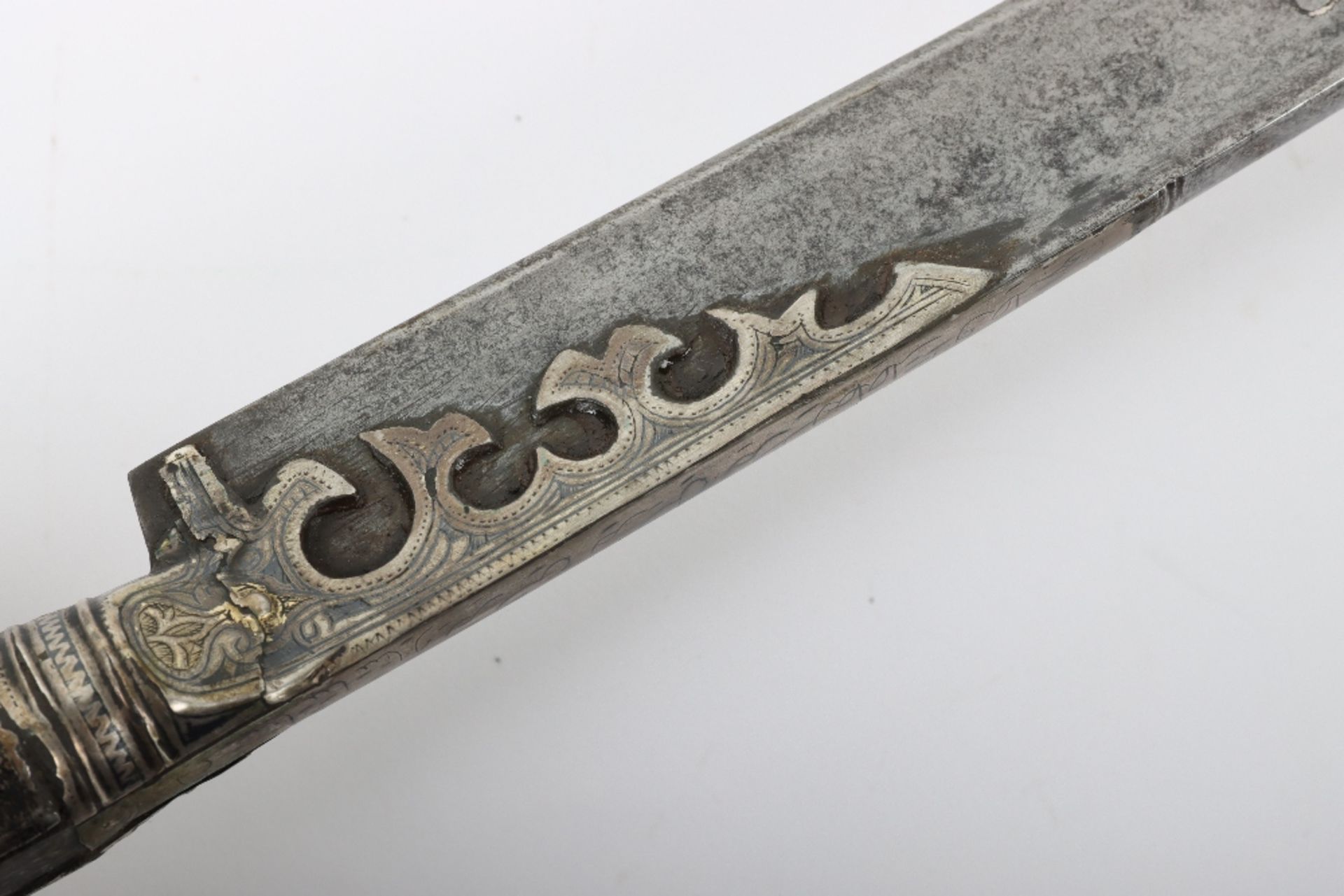 Turkish Silver Mounted Sword Yataghan - Bild 15 aus 18