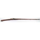 ^ Good Quality 25 Bore Indian Matchlock Gun Torador from Rajasthan, Probably Rajput c.1800