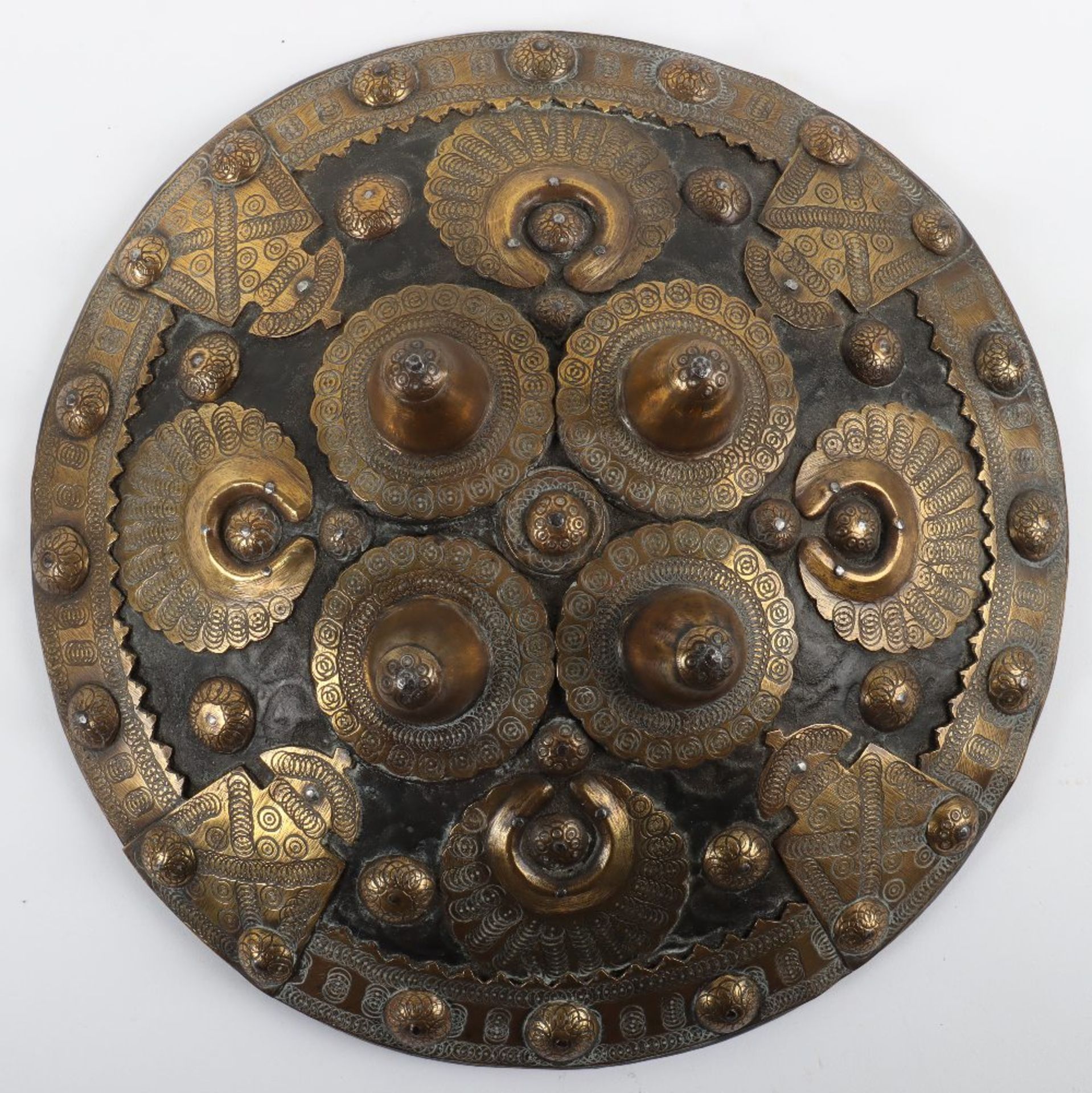 Indian Hide Shield Buckler from Baluchistan, 19th Century