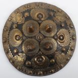 Indian Hide Shield Buckler from Baluchistan, 19th Century