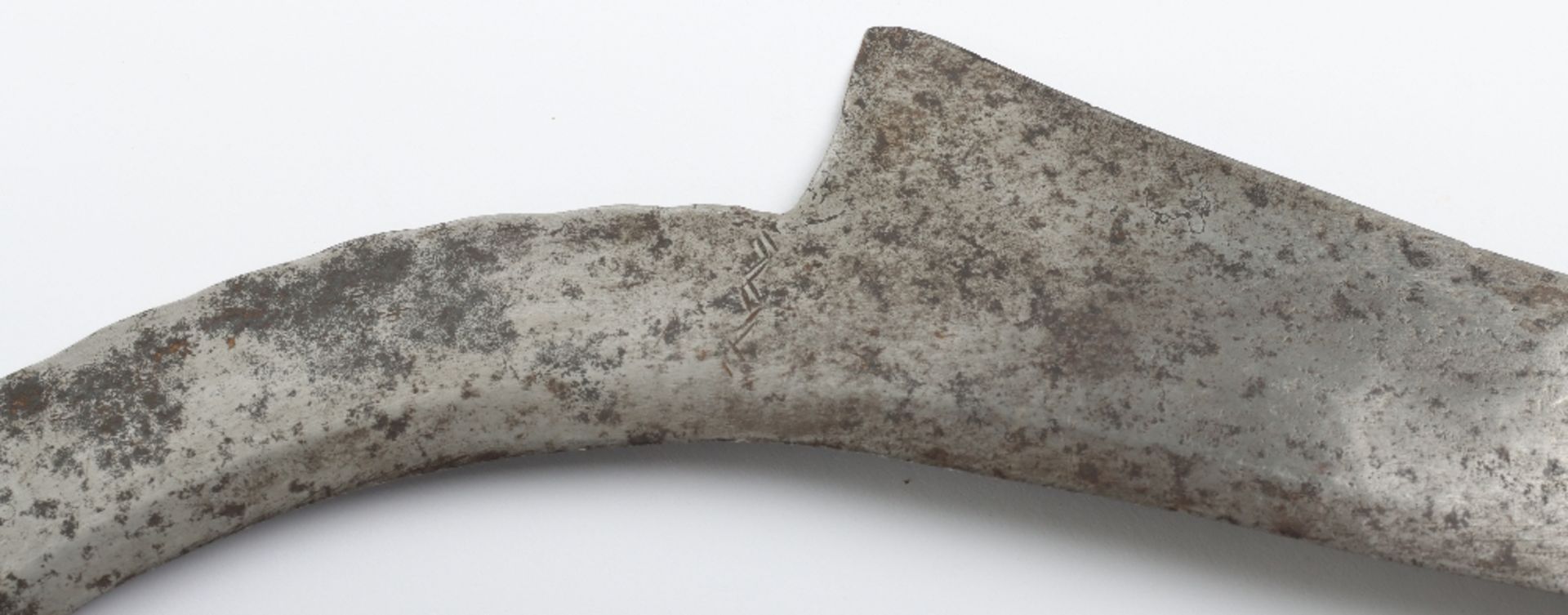 Large Curved Banza Throwing Knife Used by the Azande of Southern Sudan - Bild 9 aus 9