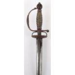 French Smallsword c.1760 with Russet Gilt Hilt