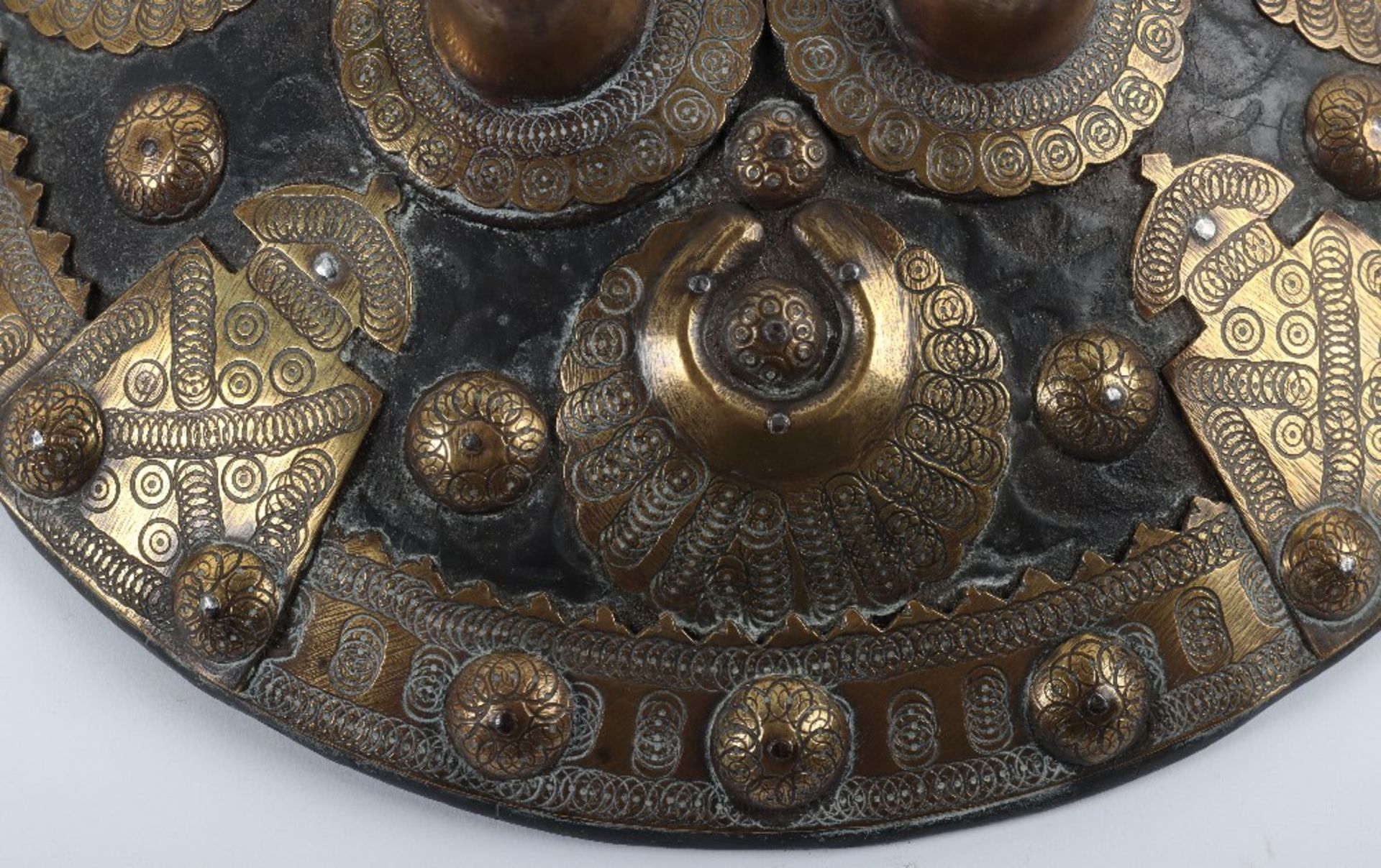 Indian Hide Shield Buckler from Baluchistan, 19th Century - Bild 4 aus 6