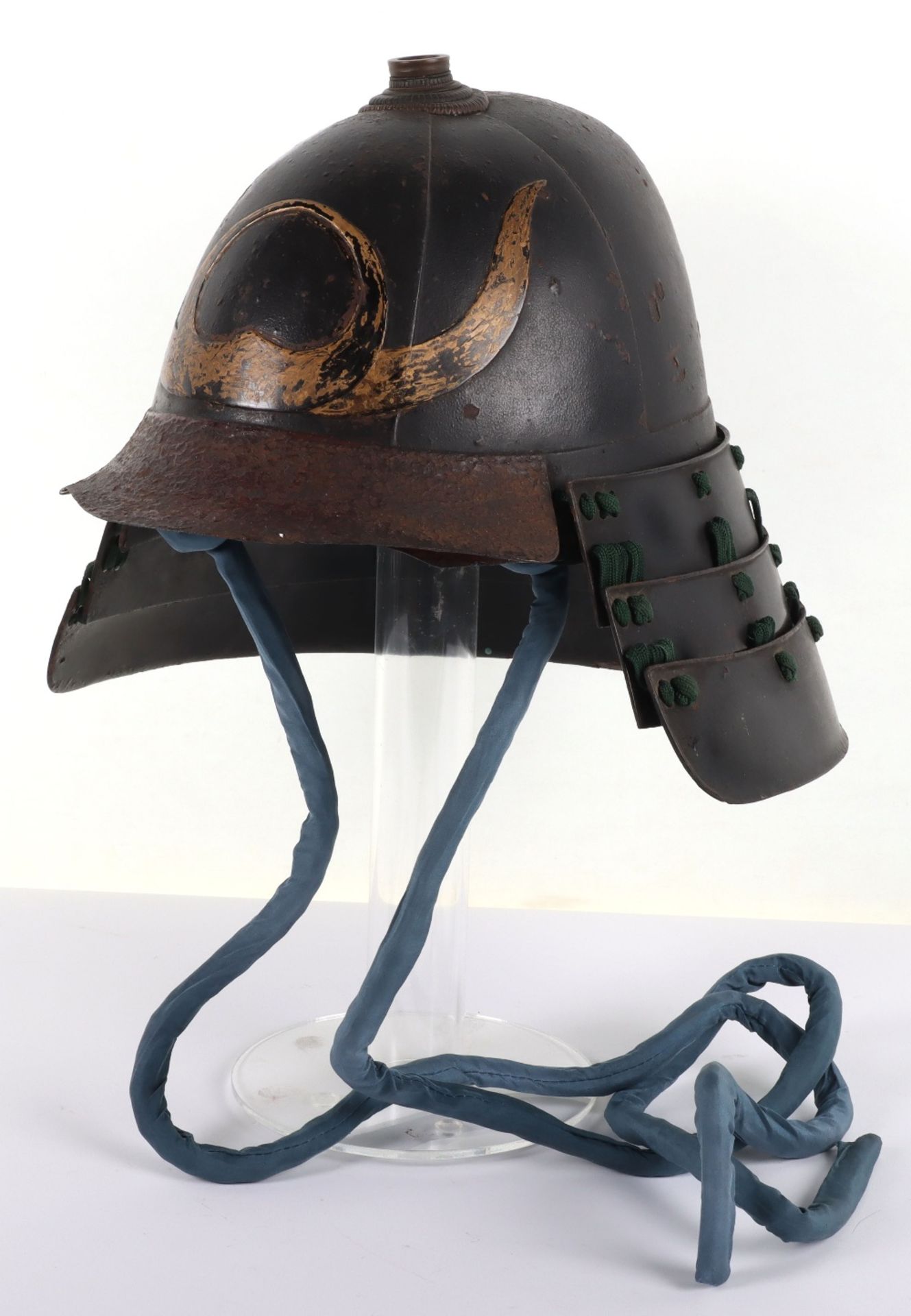 Japanese Lacquered Iron Helmet Kabuto - Bild 5 aus 16