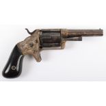 Scarce 5 shot 32” Rimfire Brooklyn F A Co Slocum Revolver No.5268