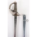 Historically Important British Officers Sword Belonging to Arctic Explorer Belgrave Edward Sutton Ni