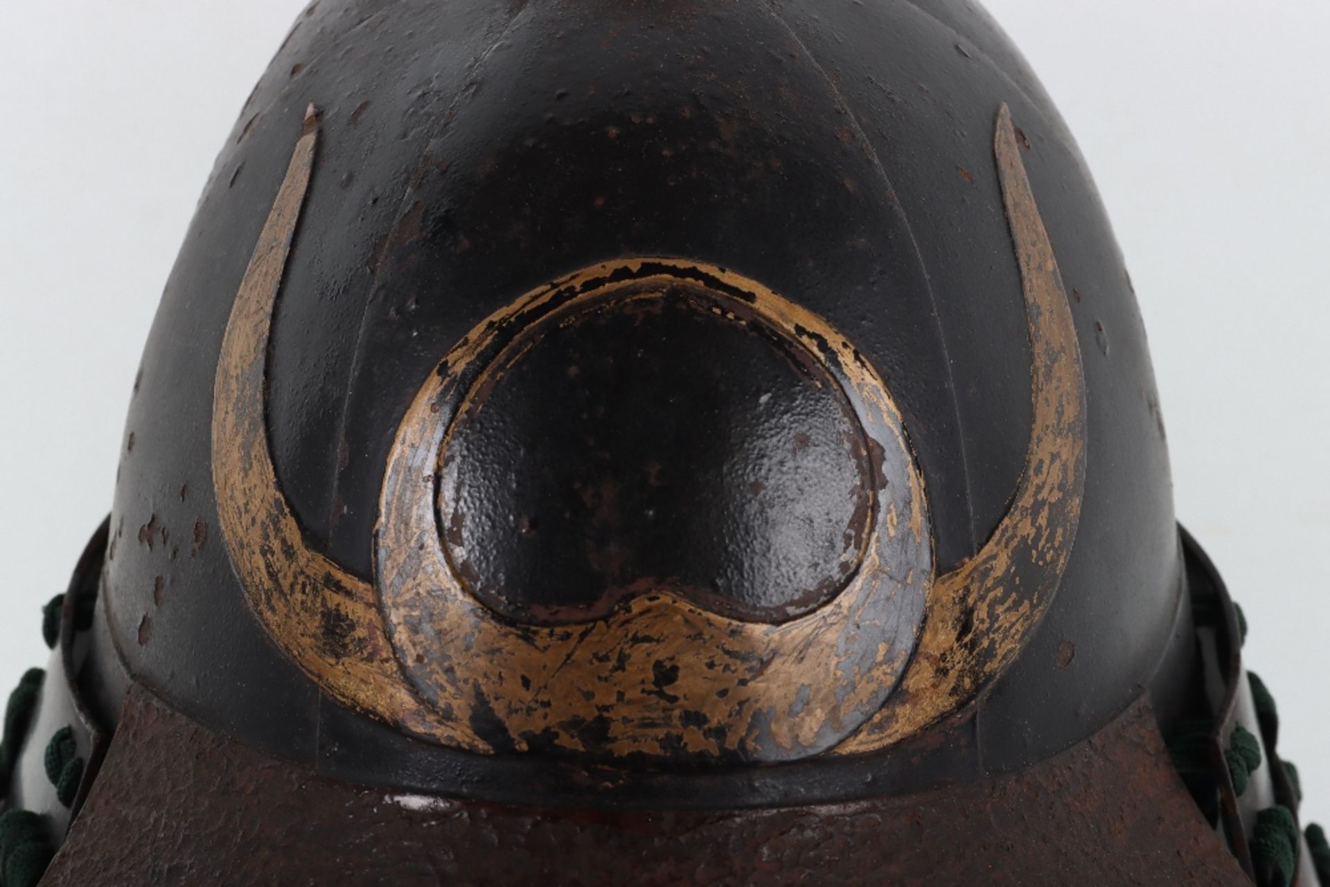 Japanese Lacquered Iron Helmet Kabuto - Bild 3 aus 16