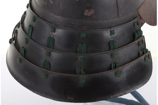 Japanese Lacquered Iron Helmet Kabuto - Bild 12 aus 16