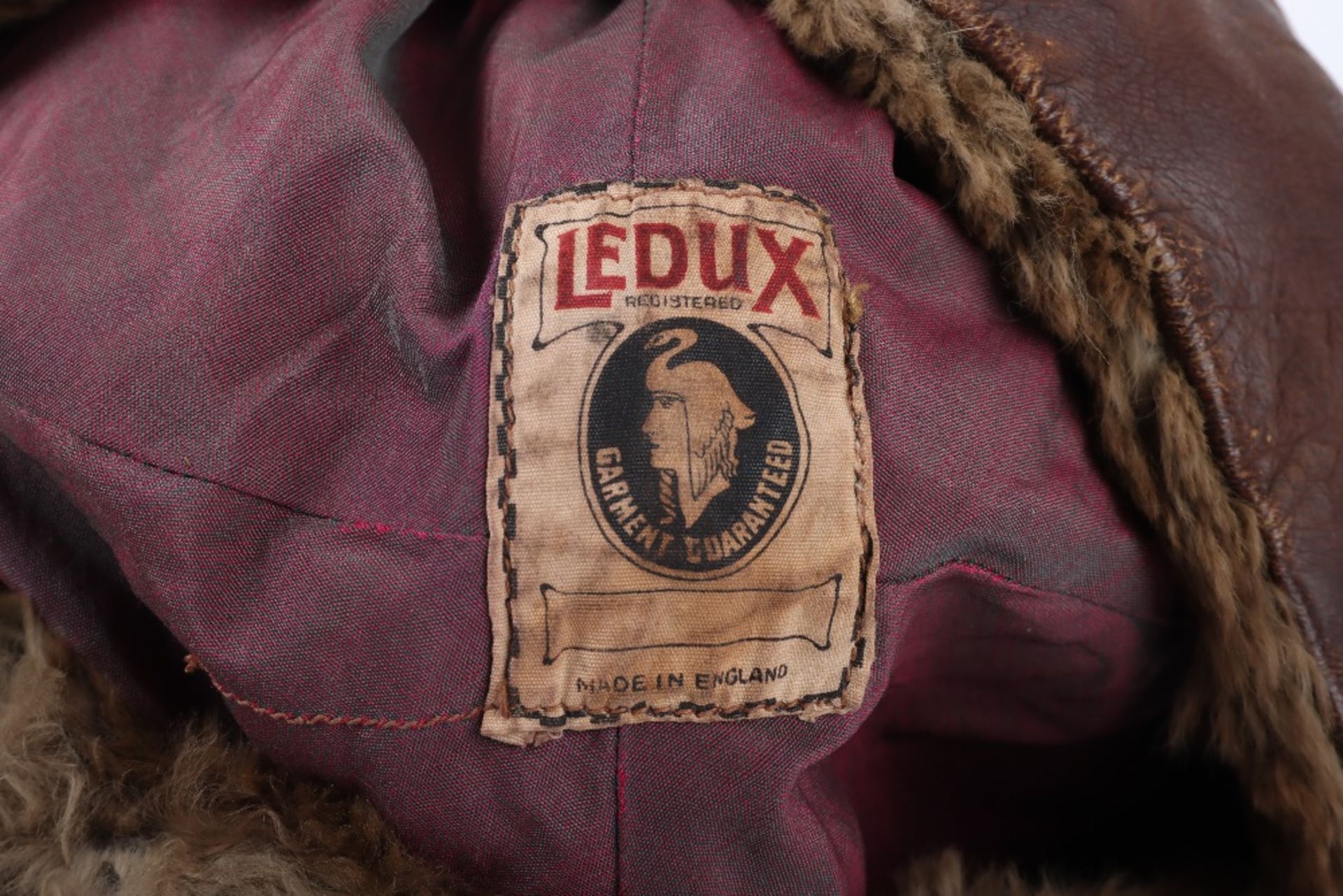Great War Style Leather Flying Helmet by Ledux - Image 8 of 9