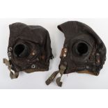 2x WW2 Royal Air Force C-Type Flying Helmets