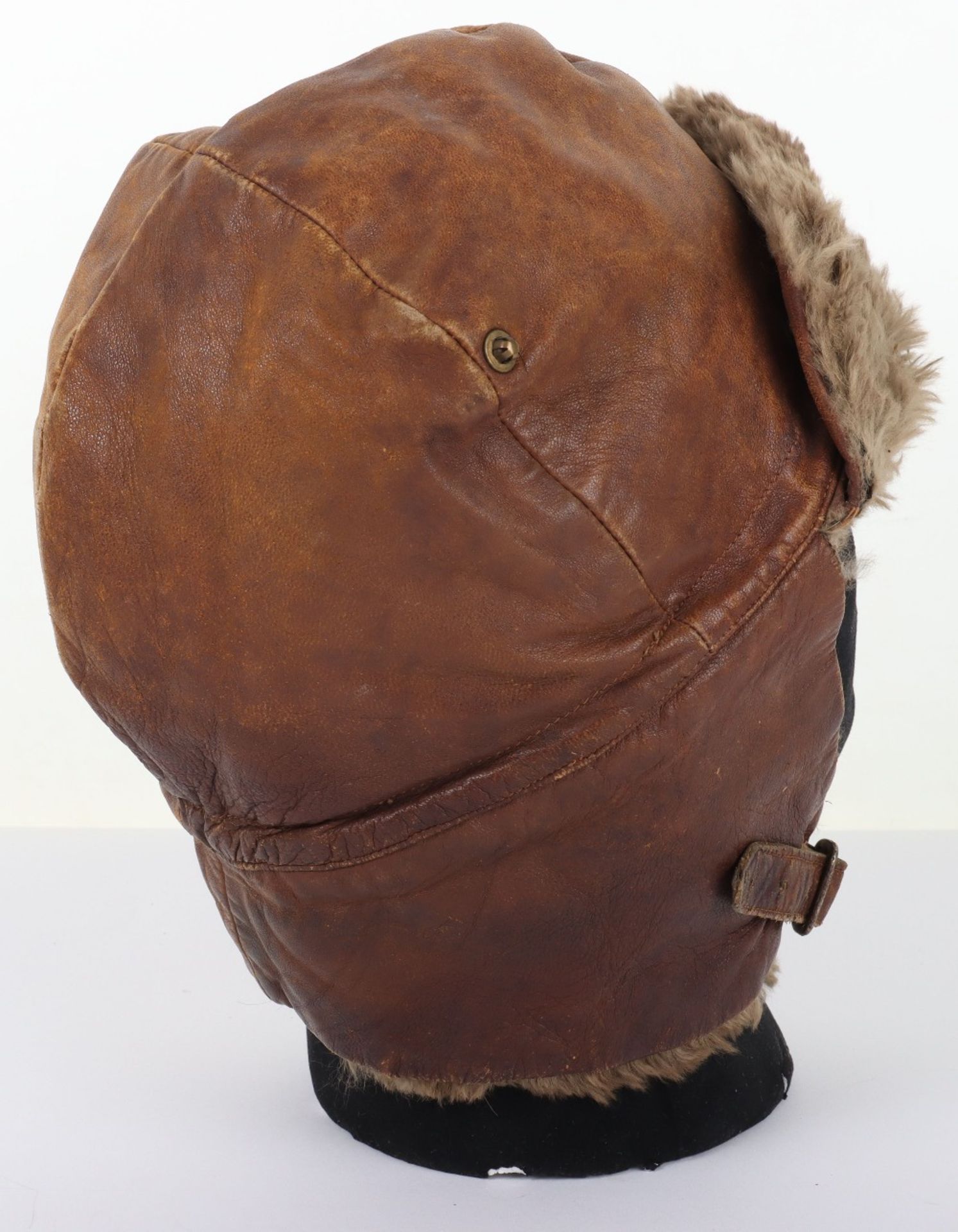 Great War Style Leather Flying Helmet by Ledux - Image 4 of 9