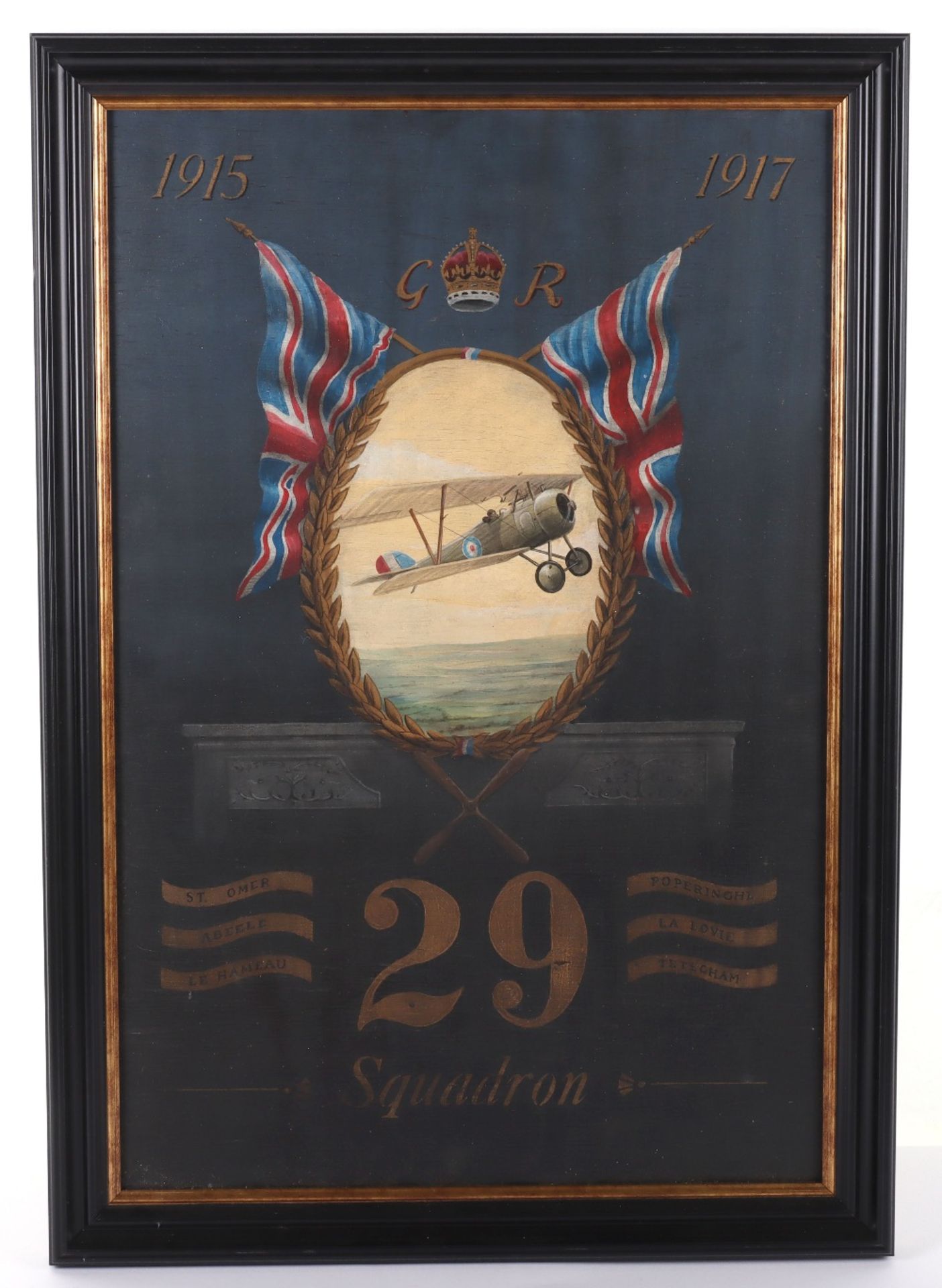 Hand Painted 29th Squadron Royal Flying Corps Commemorative