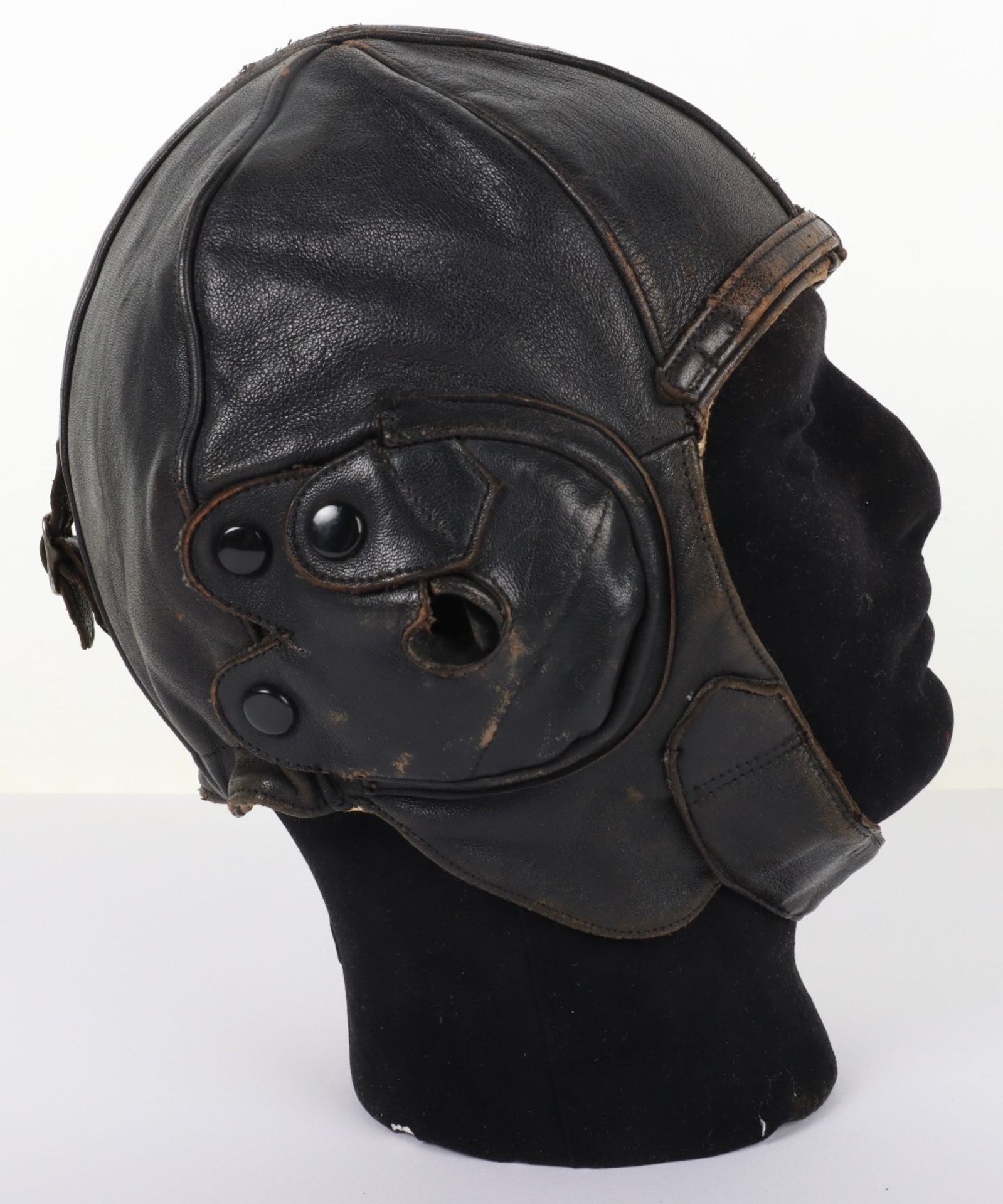 Pre-WW2 D Lewis Pattern Leather Flying Helmet - Image 5 of 10