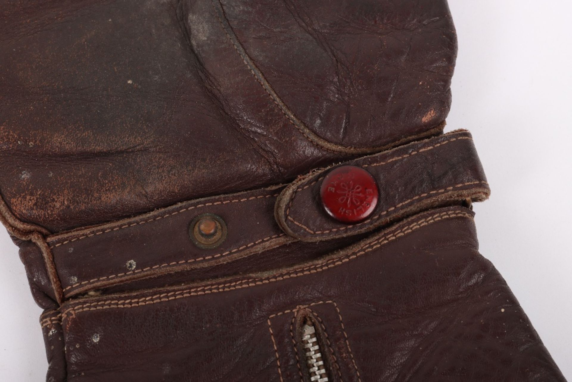 Pair of Brown Leather Aviators Gauntlets - Image 3 of 3