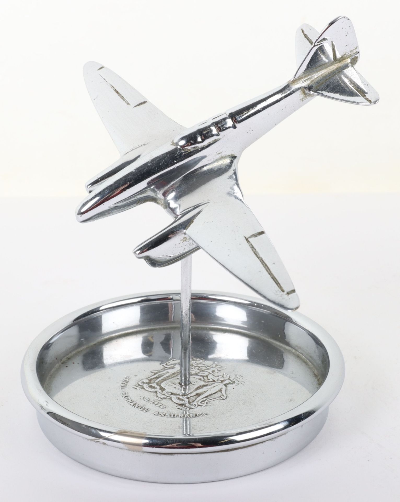 Desk Ashtray with Model of a WW2 Dive Fighter Bomber in Flight - Image 4 of 7