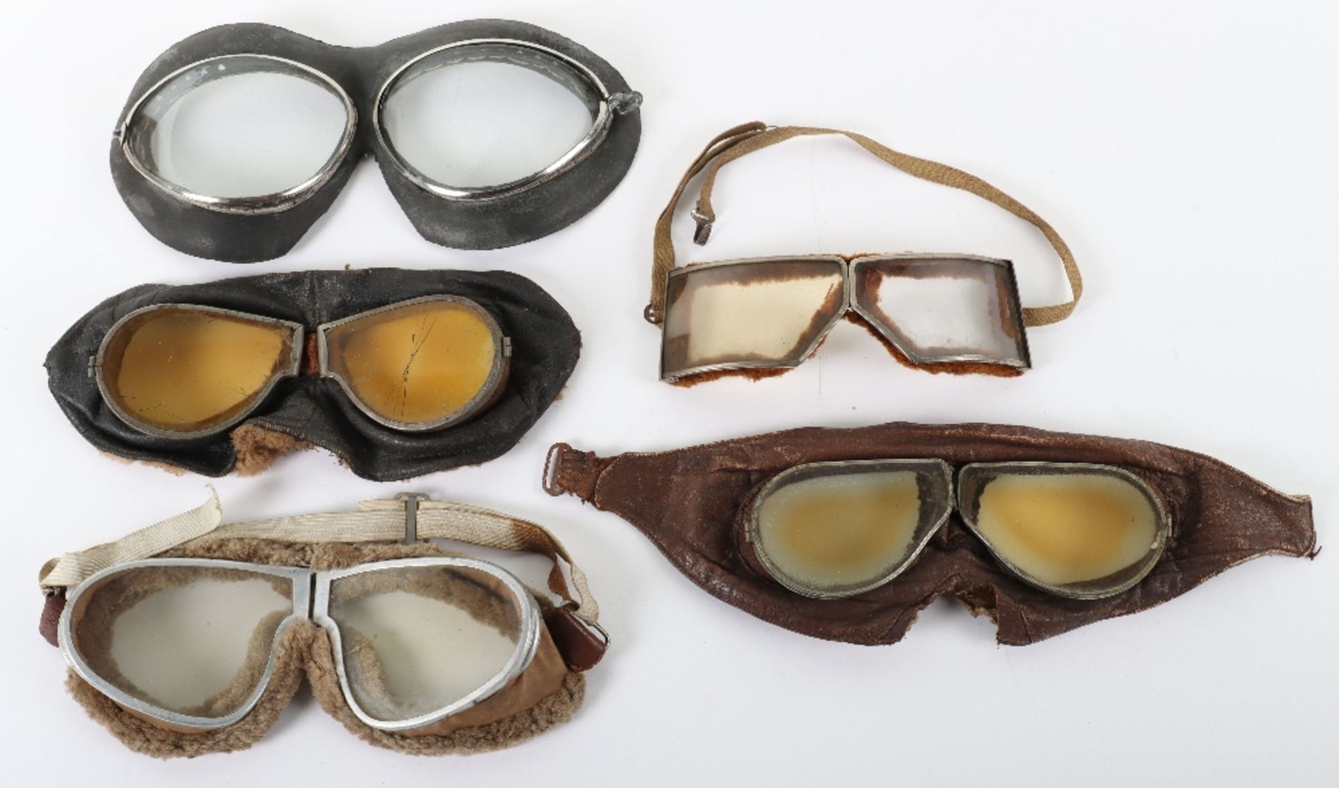 5x Pairs of Aviators Flying Goggles