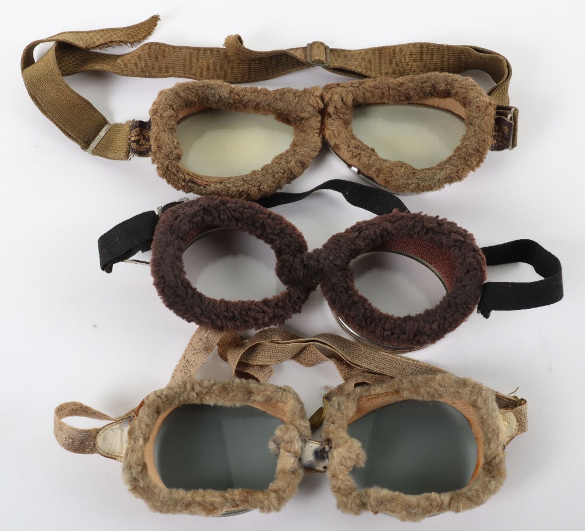 3x Pairs of Early Aviators Goggles - Image 2 of 4