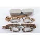 2x Pairs of Aviators Luxor Goggles No6 and No7 by E B Meyrowitz