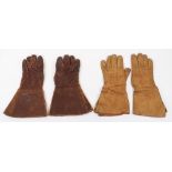 Pair of 1941 Dated Leather Flying Gloves