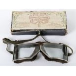 Pair of Early French Belvedere Type Flying Goggles
